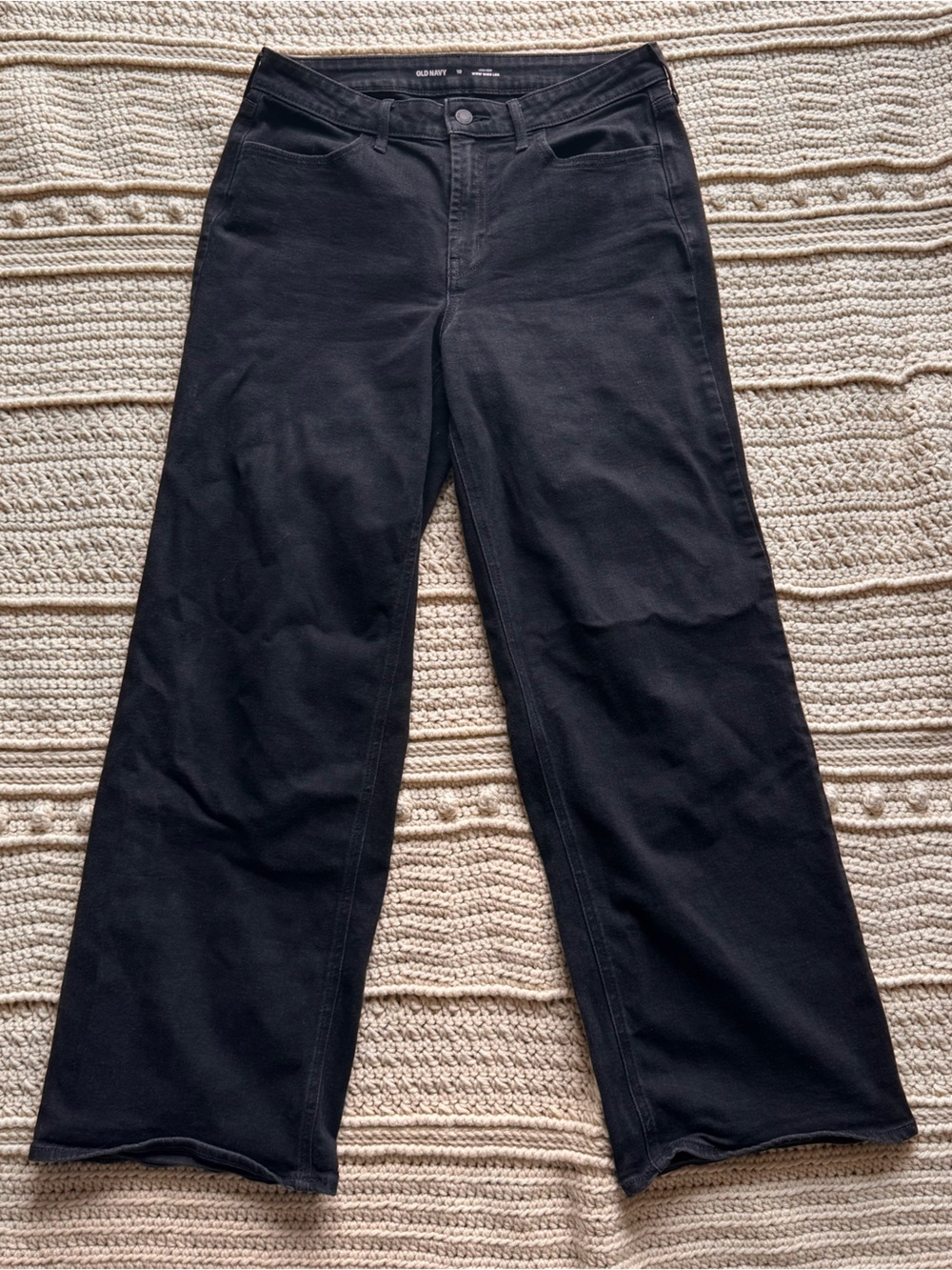 Old Navy Black High-Rise Wow Wide Leg